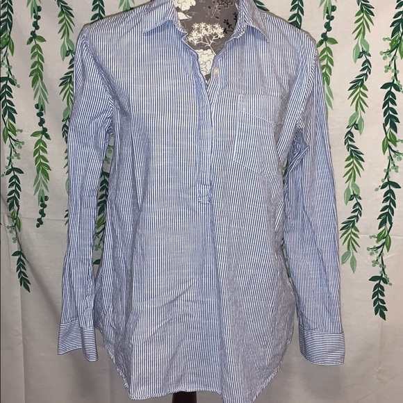 EUC Gap Striped Collared Long Sleeve Tunic D3 - Picture 1 of 3